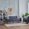 Camilla Living Room Set (Mira Navy)