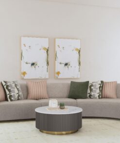 Fayette Upholstered Armless Chair Greige