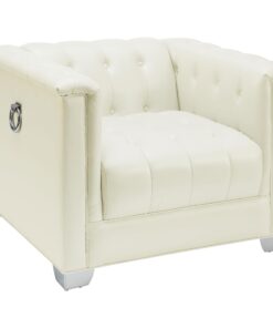 Chaviano Tufted Upholstered Chair Pearl White