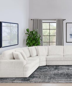 Emberson Upholstered Wedge Ivory