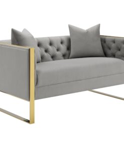 Eastbrook Tufted Back Loveseat Grey