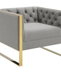 Eastbrook Tufted Back Chair Grey