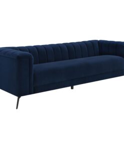 Chalet Tuxedo Arm Sofa Blue