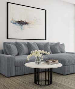 Blaine Upholstered Reversible Sectional Fog