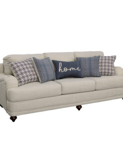 Glenn Recessed Arms Sofa Light Grey