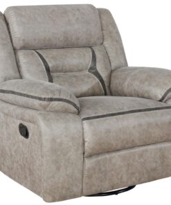 Greer Upholstered Tufted Back Glider Recliner