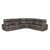 Moroni 6-Piece Modular Power Reclining Sectional With Power Headrests In Dark Brown 8259Rfdb*6Scpwh | Homelegance