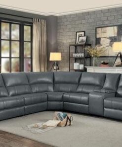 Falun Gray 6 Piece Power Sectional 8260Gy-Pw | Homelegance