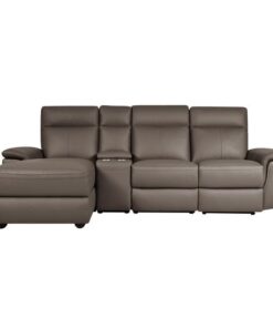 Olympia 4-Piece Modular Power Reclining Sectional With Left Chaise In Raisin 8308*45Lrc | Homelegance