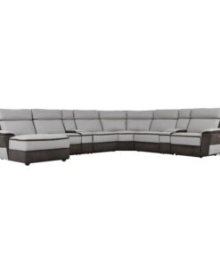 Laertes 8-Piece Modular Power Reclining Sectional With Left Chaise In Taupe Gray 8318*8A | Homelegance