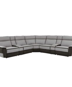 Laertes 8-Piece Modular Power Reclining Sectional With Left Chaise In Taupe Gray 8318*7C1Pw | Homelegance