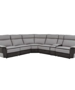 Laertes 6-Piece Modular Power Reclining Sectional In Taupe Gray 8318*6C1Pw | Homelegance