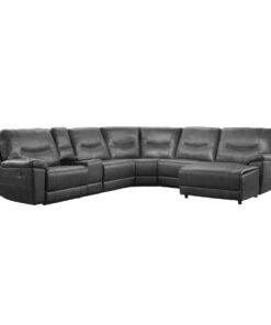 Columbus 6-Piece Modular Reclining Sectional With Right Chaise 8490Gry-6Lrrc | Homelegance
