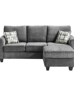 Desboro Reversible Sofa Chaise In Gray 9317Gy-3Sc | Homelegance