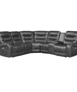 Putnam 6-Piece Modular Power Reclining Sectional In Gray 9405Gy*6Lrrr | Homelegance