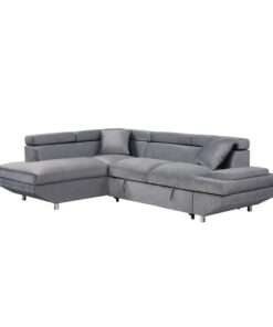 Cruz 2-Piece Sectional With Left Chaise In Gray 9412Gy*Sc | Homelegance
