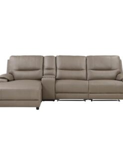 Legrande 4-Piece Modular Power Reclining Sectional With Power Headrest And Left Chaise In Taupe 9429Tp*4Lcrrpwh | Homelegance