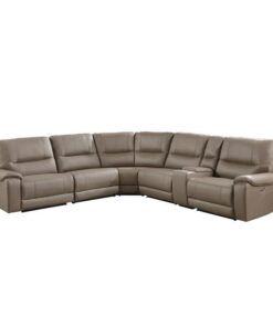 Legrande 6-Piece Modular Power Reclining Sectional With Power Headrest In Taupe 9429Tp*6Lrrrpwh | Homelegance