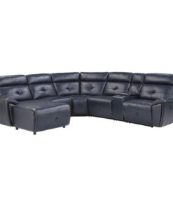 Avenue 6-Piece Modular Reclining Sectional With Left Chaise In Navy 9469Nvb*6Lcrr | Homelegance