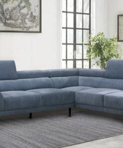 Medora 2-Piece Sectional With Right Chaise In Blue 9409Bue*Sc | Homelegance