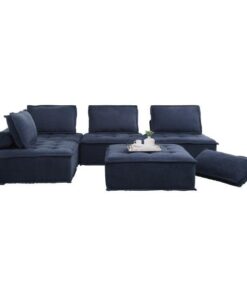 Ulrich 5-Piece Modular Sectional In Blue 9545Bu*5 | Homelegance
