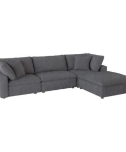 Guthrie 4-Piece Modular Sectional With Ottoman In Gray 9546Gy*4Ot | Homelegance