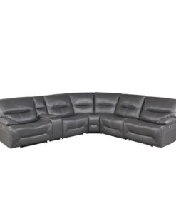 Dyersburg 6-Piece Power Reclining Sectional In Gray 9579Gry*6Lrrrpw | Homelegance