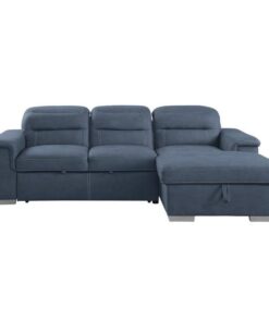 Alfio 2-Piece Sectional With Pull-Out Bed And Hidden Storage 9808Bue*Sc | Homelegance
