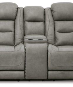 The Man-Den Power Reclining Loveseat with Console