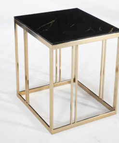 Montego Side Table  (Crl Mrb /Gold)