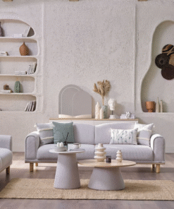 Boheems Cream Sofa And Loveseat