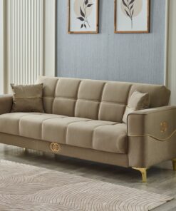 Clara 90" Wide Square Arm Convertible Sofa