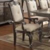 Crown Mark Kiera Arm Chair (Set of 2) in Grey 2151A-GY