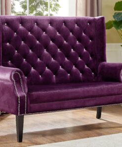 ODINA LOVESEAT CHAIR PURPLE