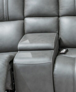 5Z - Pittson Power Reclining Sectional Loveseat with Console